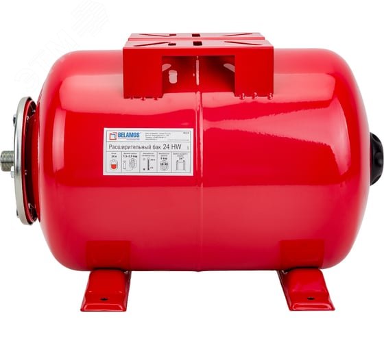 Изображение товара Бак расширительный 24HW красный, горизонтальный, 24л, 6бар (шт)