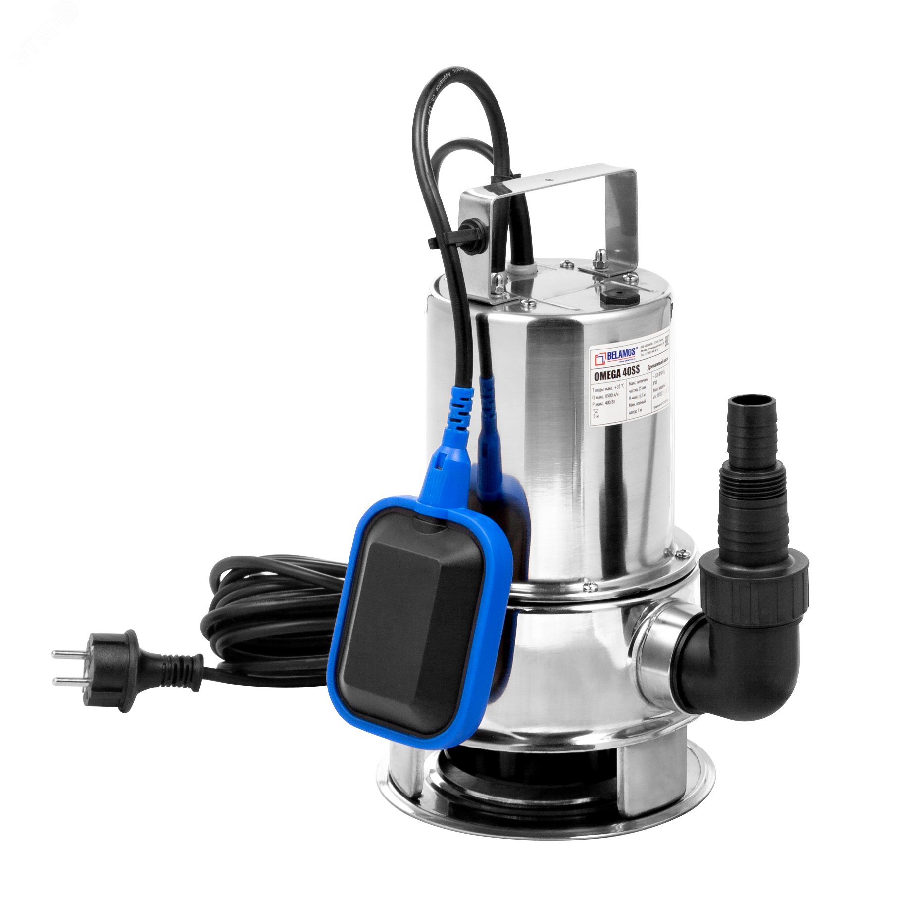 Изображение товара Насос дренажный погружной Omega 75 SS, кабель 10м (шт)