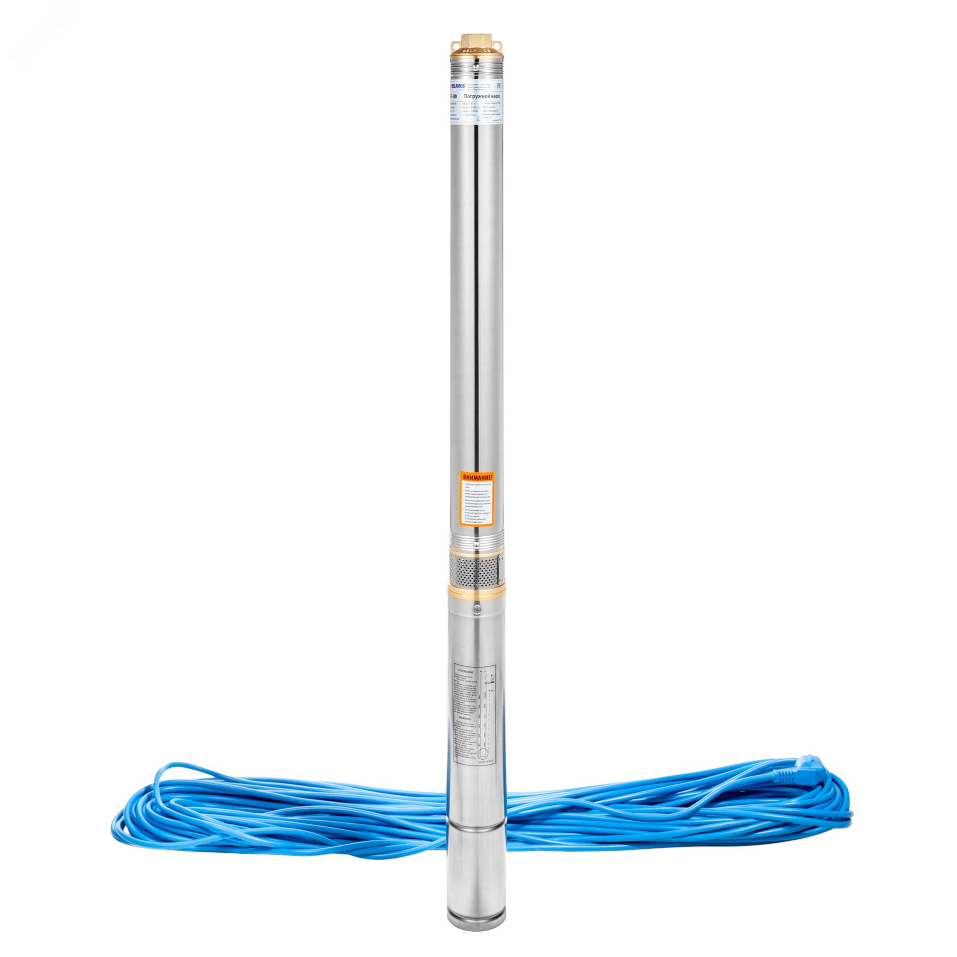 Изображение товара Насос скважинный центробежный TF3 -80/2.7, кабель 50м (шт)