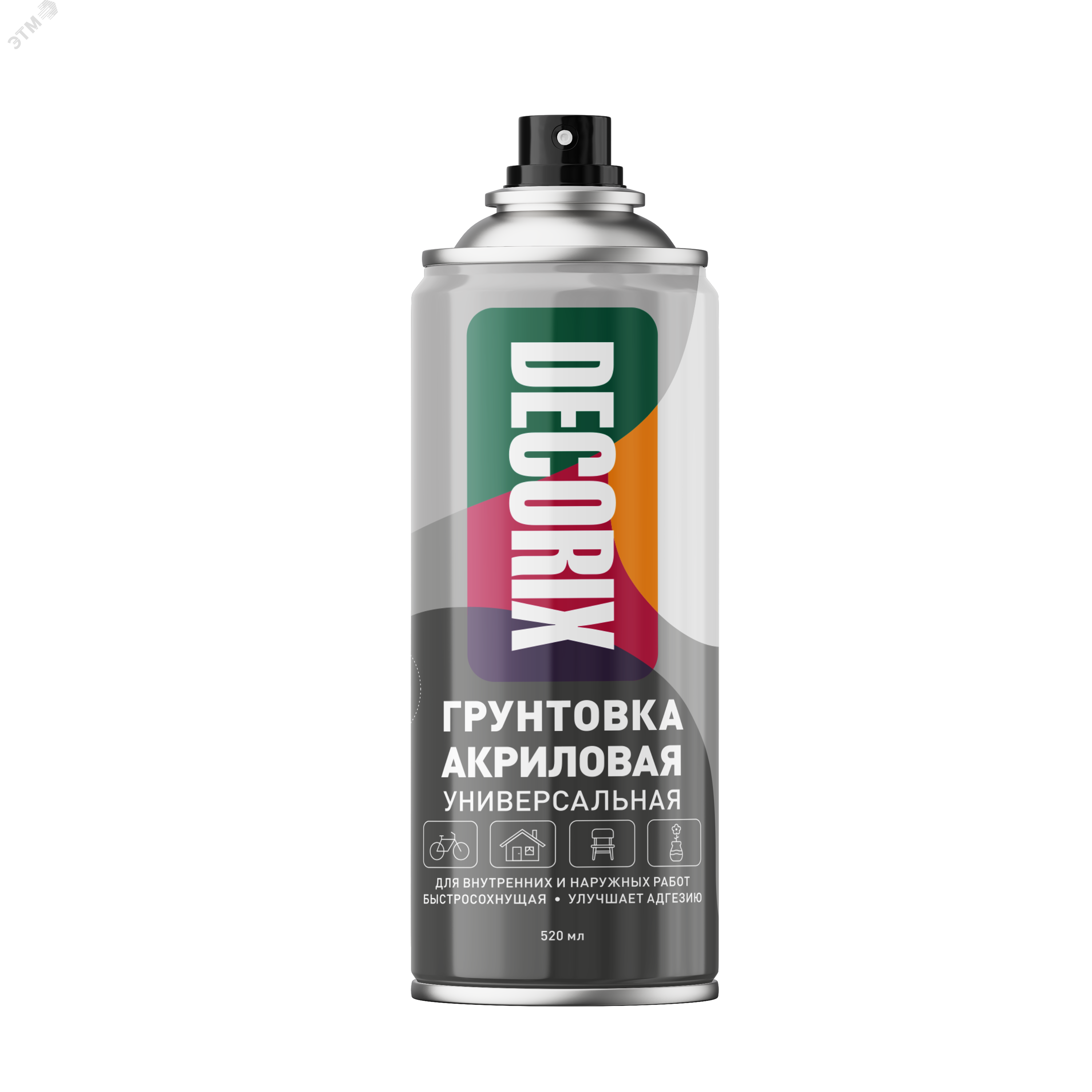 Изображение товара Грунтовка аэрозольная DECORIX 520 мл для подготовительных работ