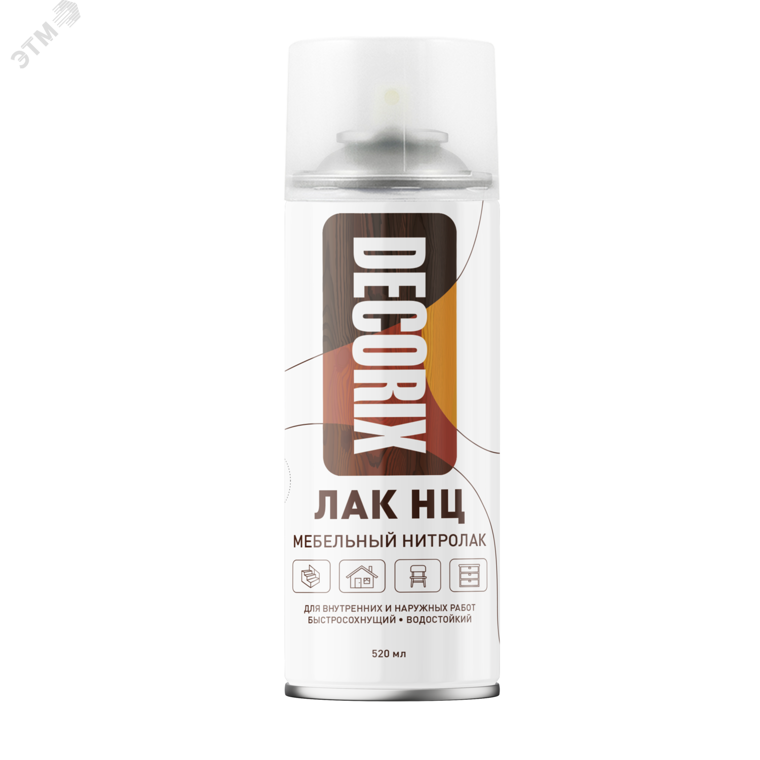 Изображение товара Лак аэрозольный НЦ мебельный нитроЛак аэрозольный 520 мл, бесцветный матовый (шт)