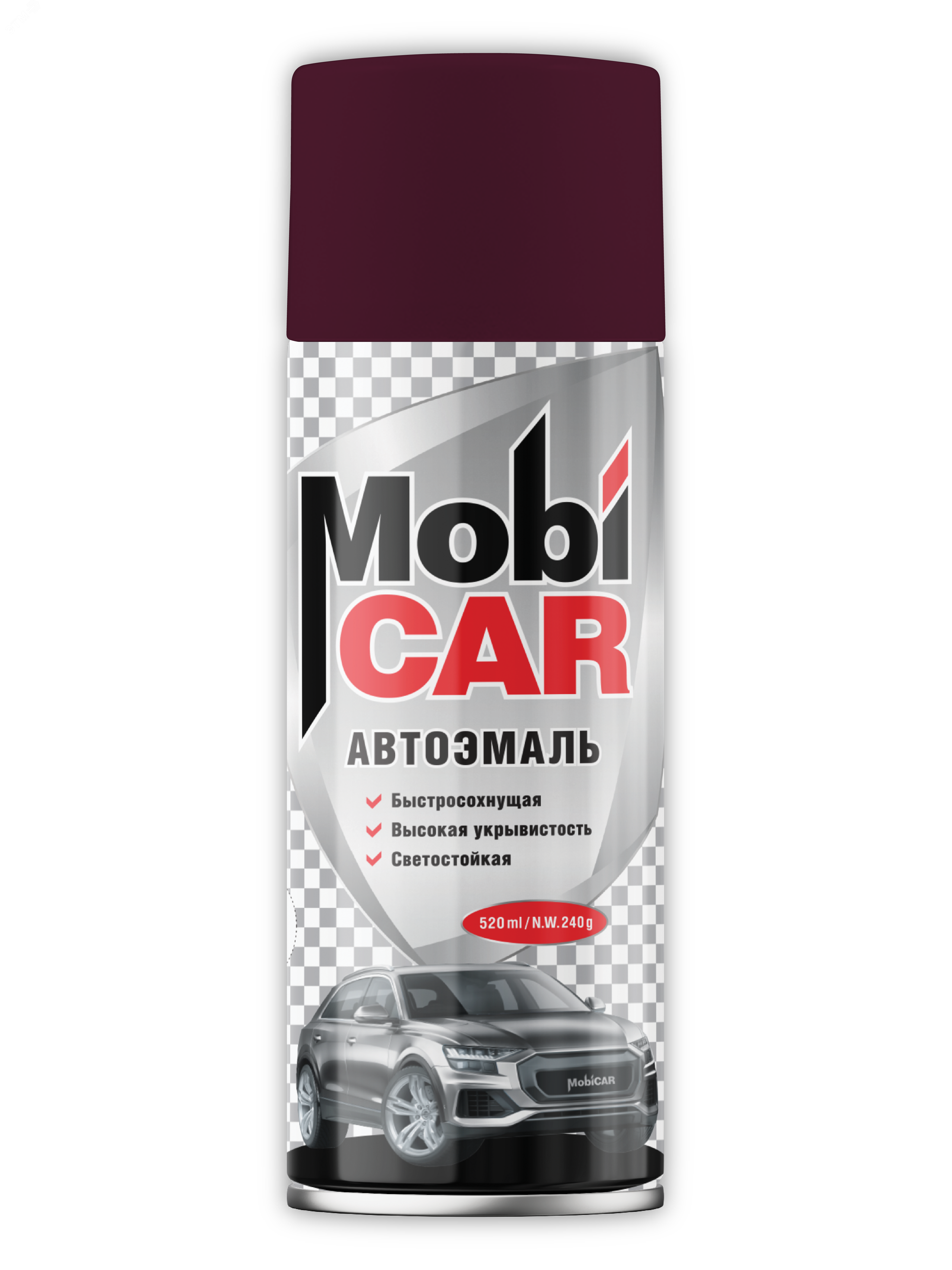 Изображение товара Автоэмаль аэрозольная MOBICAR 520 мл для окрашивания авто