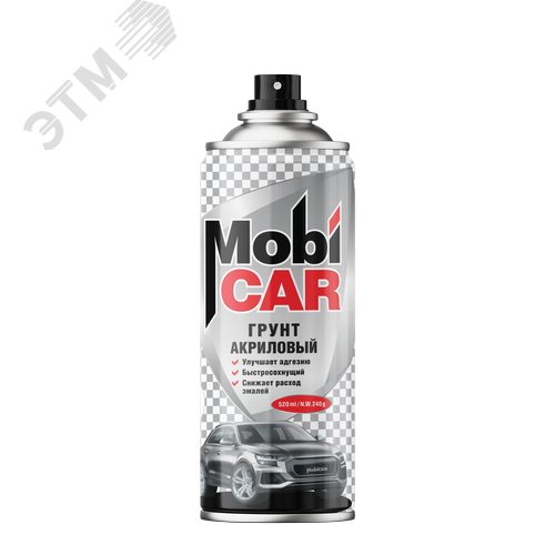 Изображение товара Грунт аэрозольный акриловый 520 мл, черный (шт)
