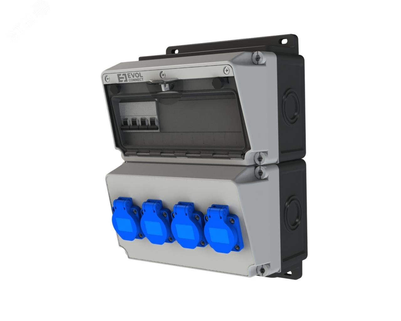 Изображение товара Устройство распределительное EVOL BLOCKBOX настенное пластиковое для электроснабжения