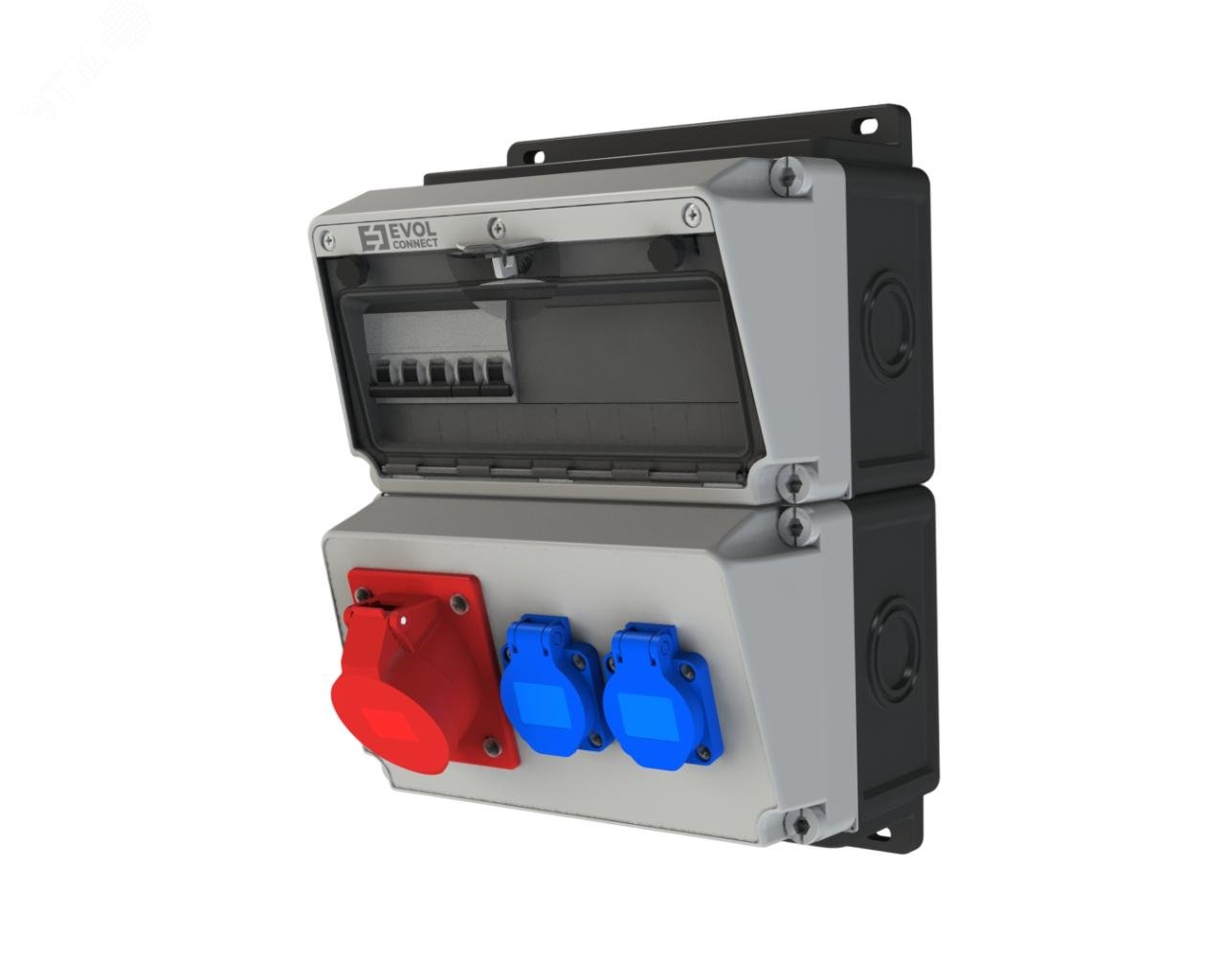 Изображение товара Распределительное устройство настенное EVOL BLOCKBOX пластикт