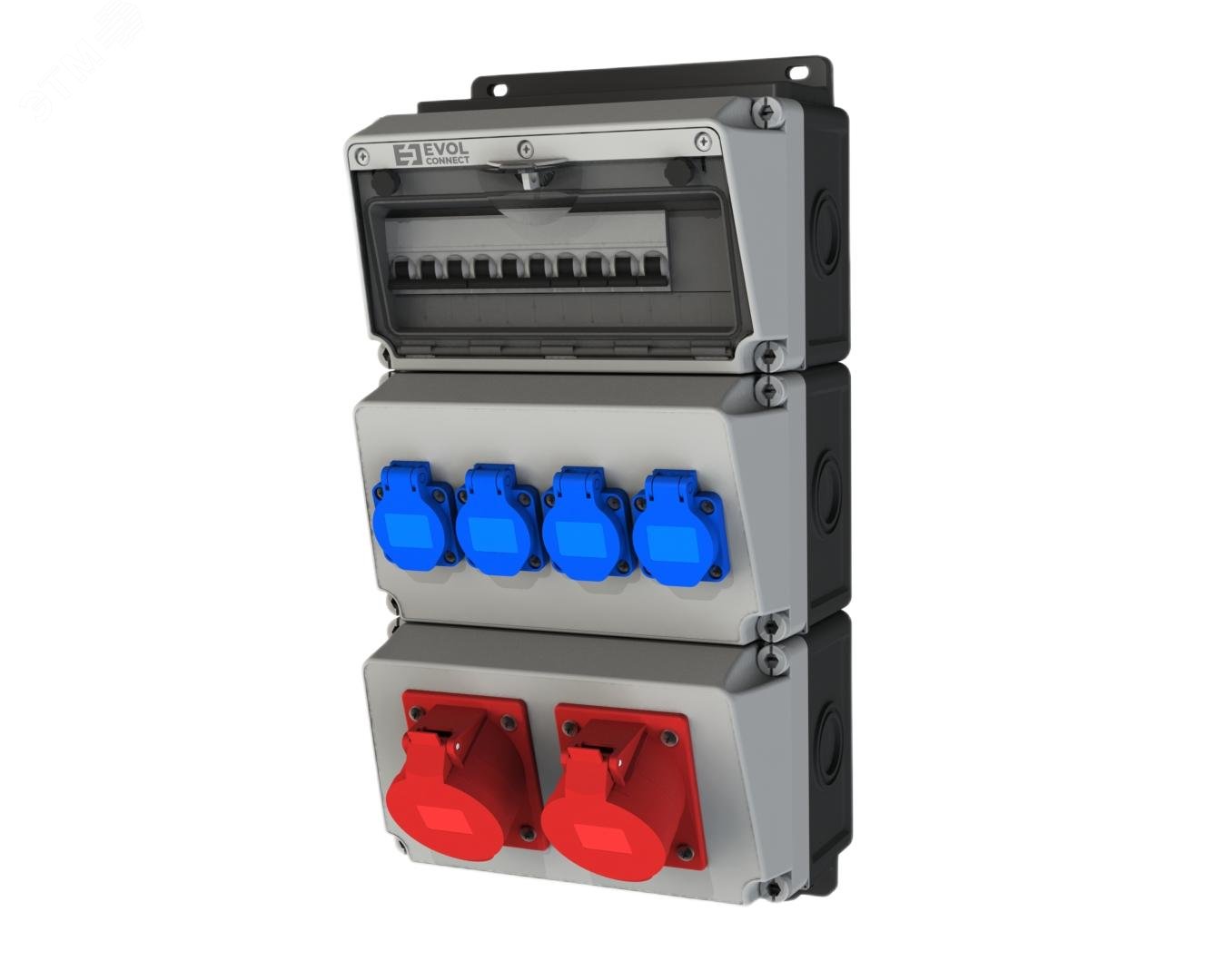 Изображение товара Устройство распределительное настенное EVOL BLOCKBOX пластикт