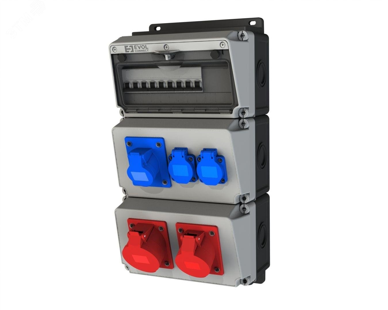 Изображение товара Распределительное устройство EVOL BLOCKBOX настенное пластикт 0104-017-1