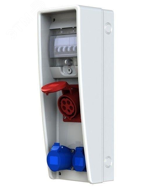 Изображение товара Щит навесной EVOL COMBOX ULTRA 6 с розетками IP44, 380 В Изображение товара Щит навесной EVOL COMBOX ULTRA 6 с розетками IP44, 380 В