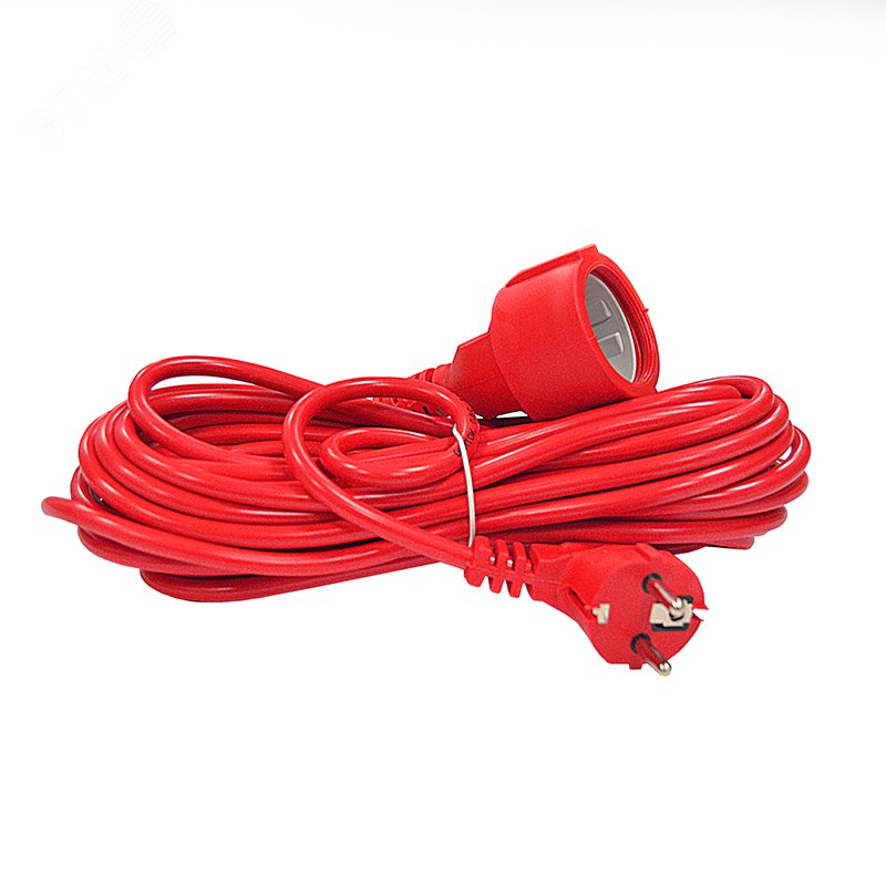 Изображение товара Удлинитель силовой шнур ПВС 3*1 10 м с заземлением DOMTOK