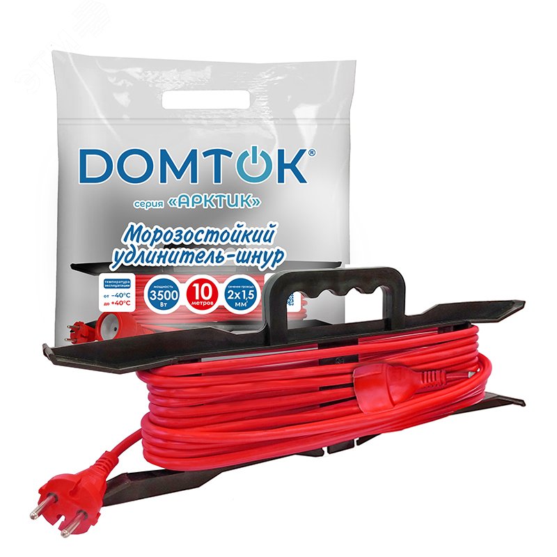 Изображение товара Удлинитель-шнур на рамке АРКТИК Морозостойкий 10 м 16А IP-44