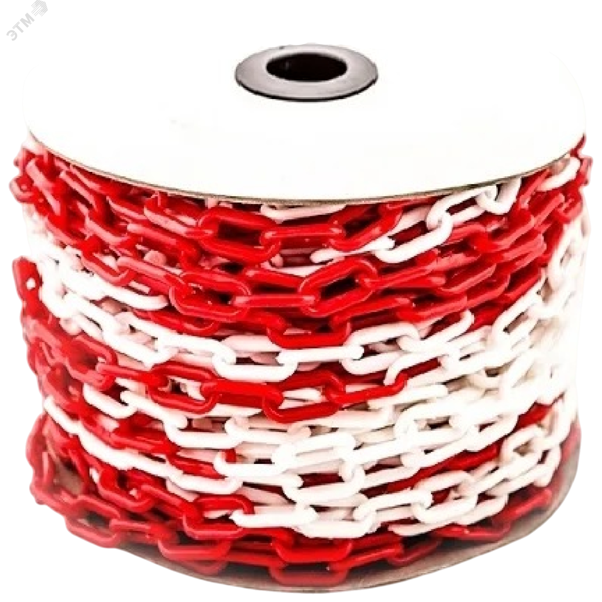 Изображение товара Пластиковая цепь 50м красно-белая сигнальная трубка