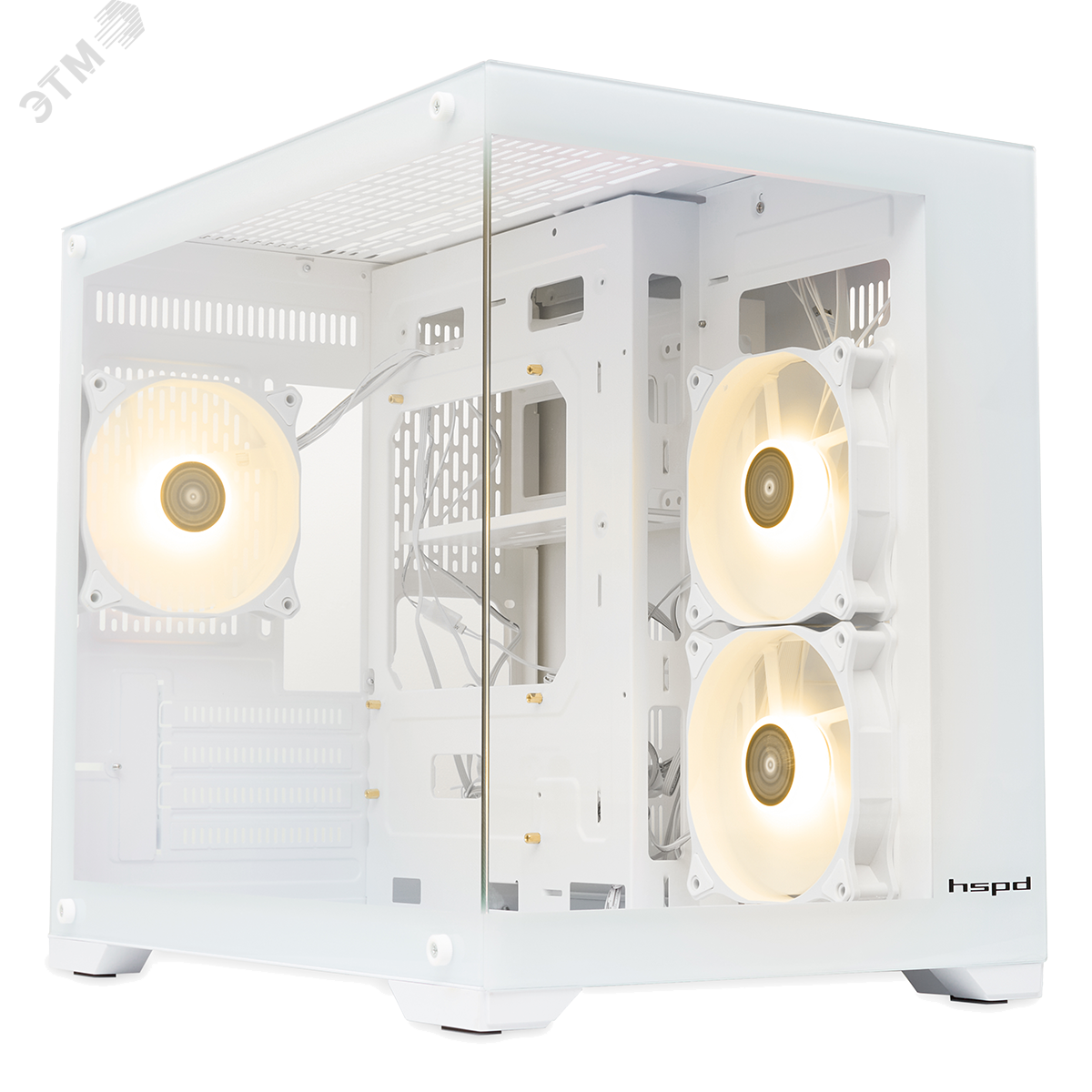 Изображение товара Корпус для ПК F330 Panoramic White Mini Tower mATX/mITX с ARGB вентиляторами