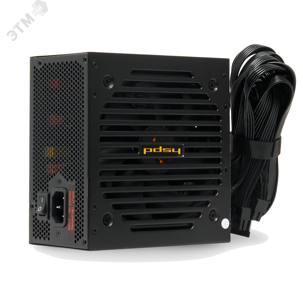 Изображение товара Блок питания 500W Bronze ATX полумодульный HSPD HSI-500BS-BK