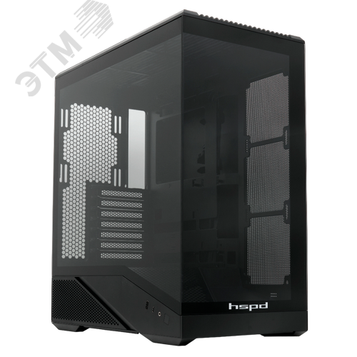 Изображение товара Корпус для ПК F711 Panoramic Black, Full Tower, ATX/mATX/mITX, черный, без БП (шт)