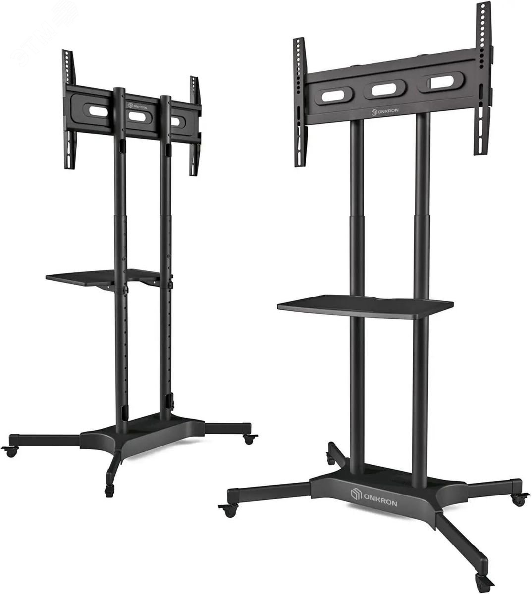 Изображение товара Onkron TS1351 — мобильная подставка под ТВ 32"-65" до 45 кг, черная
