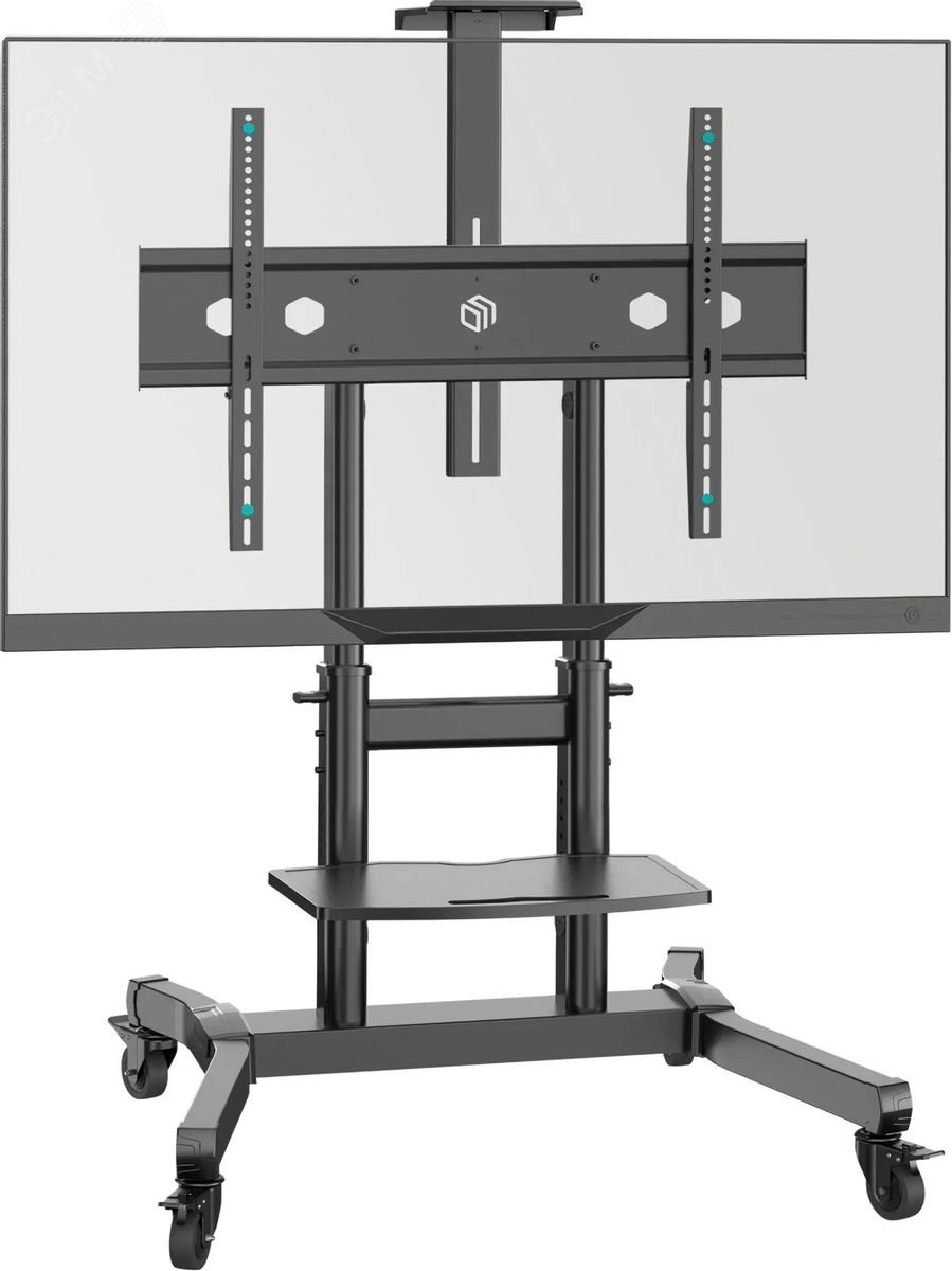 Изображение товара Onkron TS1891 — мобильная напольная стойка для ТВ 50"-90", max 100 кг, черная