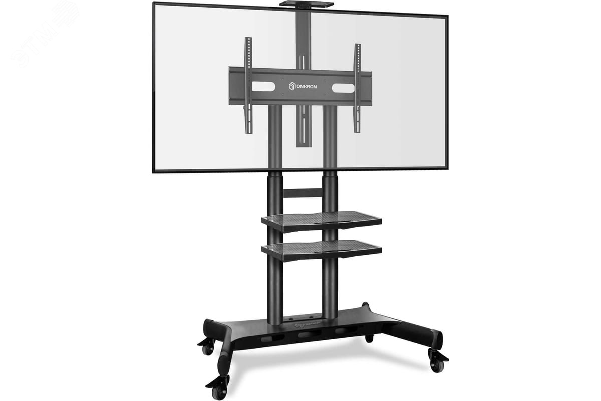 Изображение товара Подставка для телевизора 50''-86'' макс.105.9кг напольный мобильный, черный (шт)