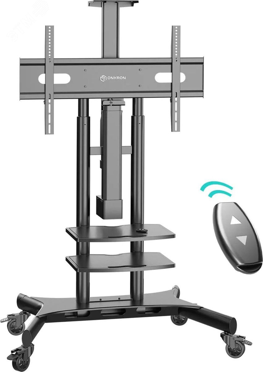 Изображение товара Подставка для телевизора 50''-86'' макс.90кг напольный наклон, черный (шт)