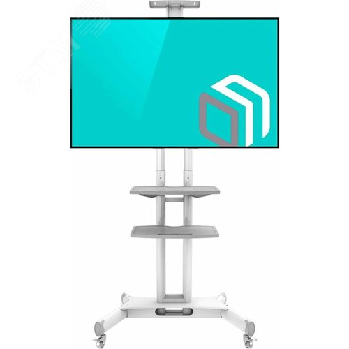 Изображение товара Подставка для телевизора 40''-70'' макс.60.5кг напольный мобильный, белый (шт)