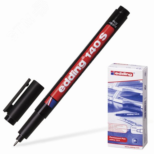 Изображение товара Маркер для пленок и глянцевой поверхности EDDING140 0,3 черный (шт)