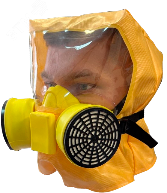 Изображение товара Универсальный фильтрующий малогабаритный самоспасатель Шанс - ЕУ с четвертьмаской