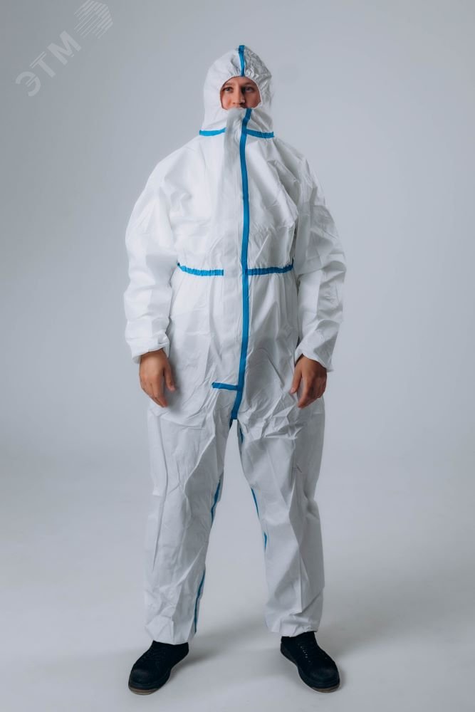 Изображение товара Защитный комбинезон Смелый Каспер белый 65 г/м2, герметичные швы, р. 3XL