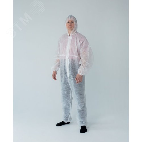 Изображение товара Комбинезон защитный плотность 40 г/м2 c планкой без липучки, р. 4XL/180-188 (шт)