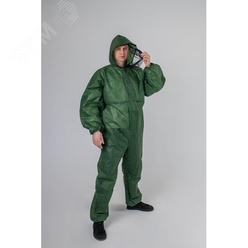 Изображение товара Комбинезон защитный для покоса травы хаки, плотность 60 г/м2 р. 4XL/180 (шт)