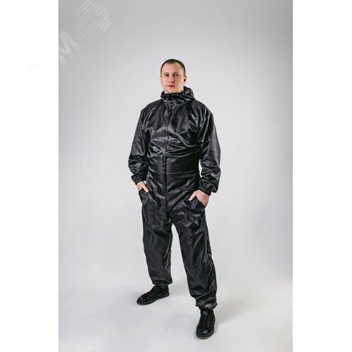 Изображение товара Комбинезон малярный многоразовый черный р. 2XL/54-56/182-188 (шт)