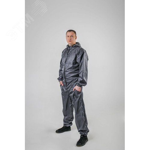 Изображение товара Комбинезон малярный многоразовый серый р. XL/52-54/182-188 (шт)
