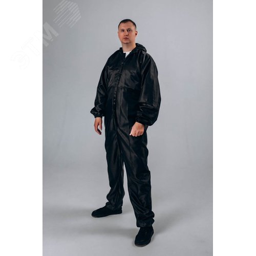 Изображение товара Комбинезон малярный многоразовый черный Мастер -1, р. 3ХL/56-58/170-176 (шт)