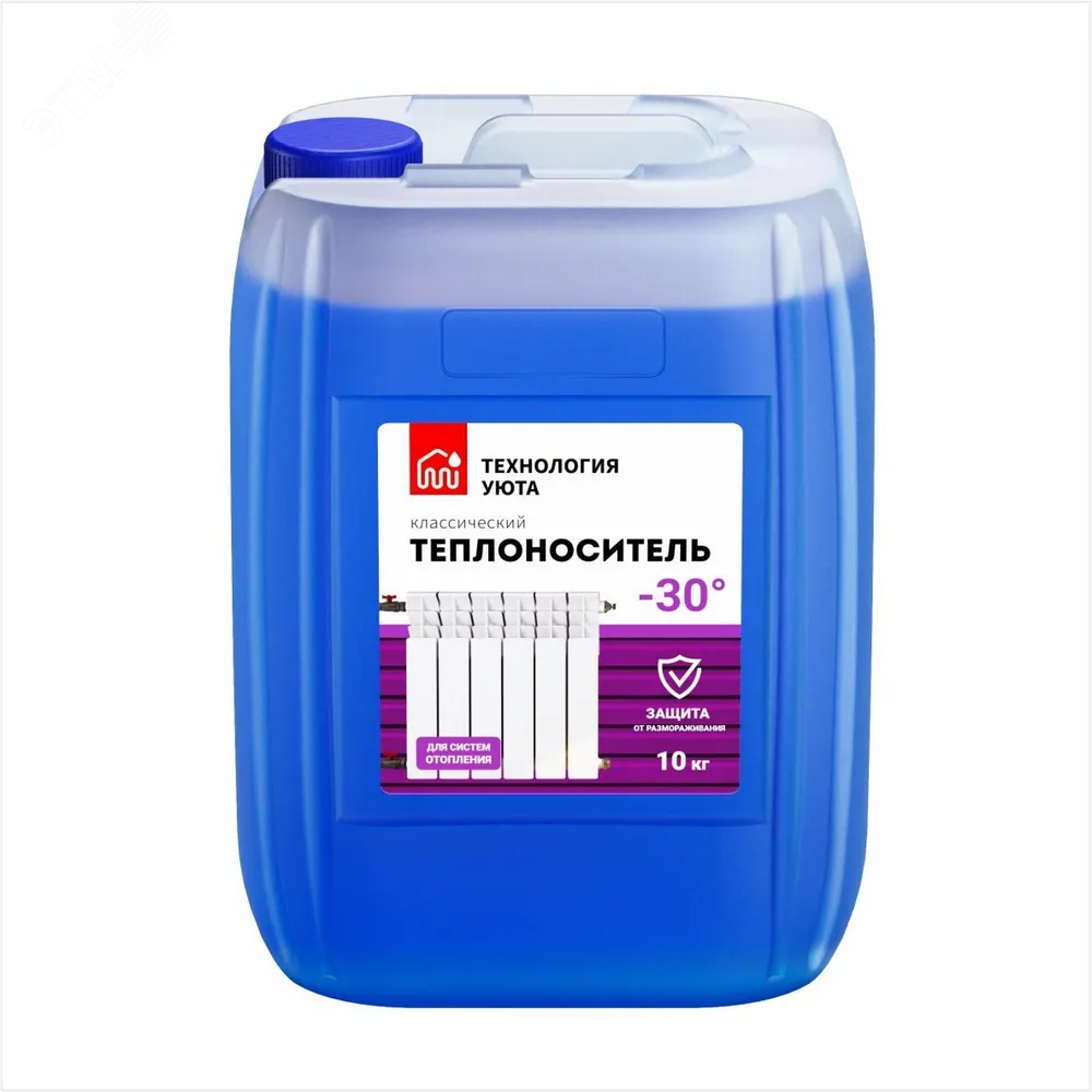 Изображение товара Теплоноситель Технология Уюта -30, 10 кг на основе этиленгликоля