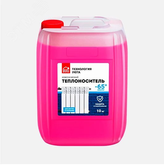 Изображение товара Теплоноситель Технология Уюта - 65 10 кг этиленгликоль антифриз для систем отопления