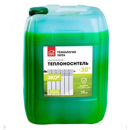 Изображение товара Теплоноситель Технология Уюта ЭКО - 30 10 кг пропиленгликоль (шт)