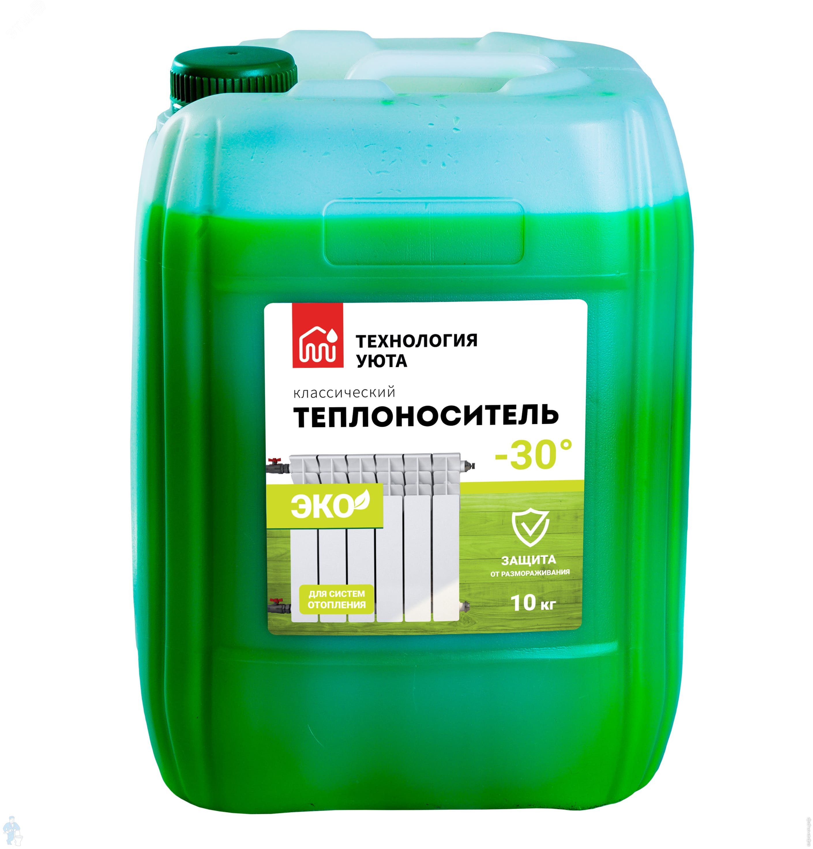 Изображение товара Теплоноситель Технология Уюта ЭКО - 30 10 кг пропиленгликоль (шт)