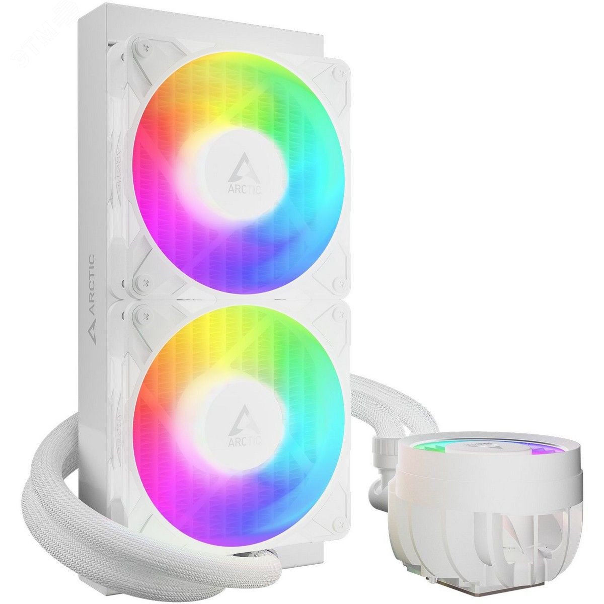 Изображение товара Система жидкостного охлаждения Liquid Freezer III Pro 240 A-RGB White, 240мм радиатор, RGB, белый (шт)