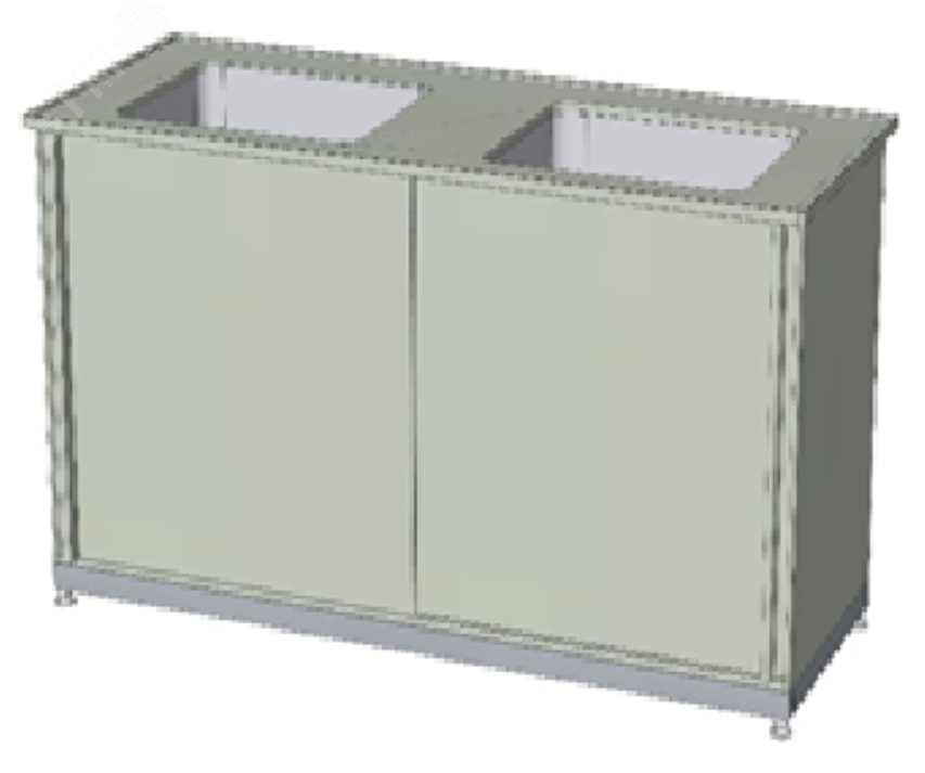 Изображение товара Лабораторная кислотостойкая полипропиленовая мойка 1500х600х900мм