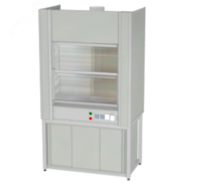 Изображение товара Шкаф вытяжной кислотостойкий полипропиленовый, 1235х750х2150 (полипропилен 15 мм) (шт)