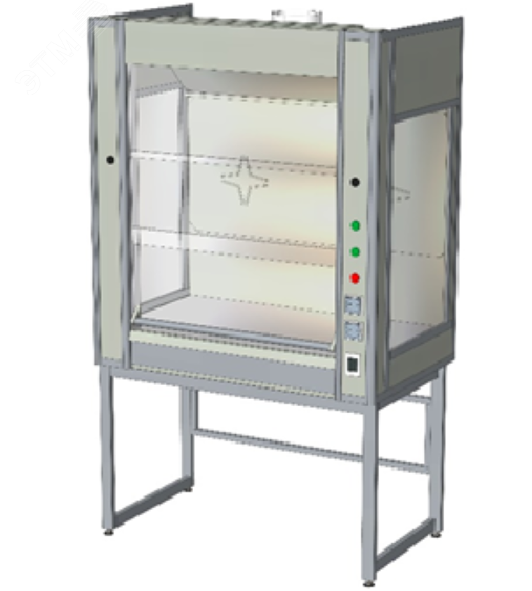 Изображение товара Шкаф вытяжной кислотостойкий полипропиленовый ширина 1235 мм