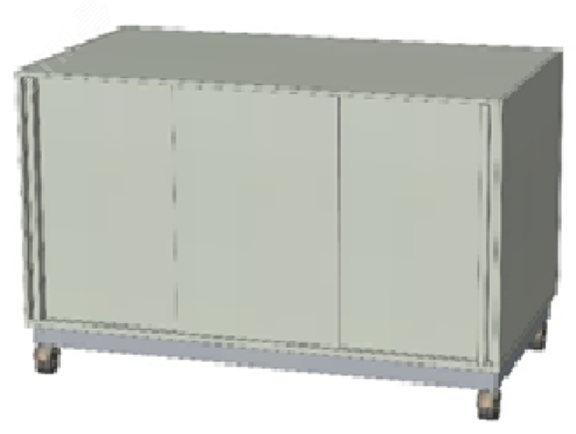 Изображение товара Тумба полипропиленовая под вытяжной шкаф ПП.ШВХ.123 с раздвижными дверцами