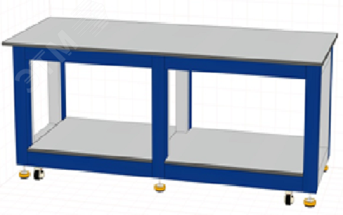 Изображение товара Лабораторный усиленный передвижной стол 2000х800х750 ЛДСП 16 мм