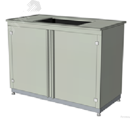 Изображение товара Мойка лабораторная кислотостойкая полипропиленовая, 1300х680х900, вн.размер раковины 630х440х300, цвет-ЧЁРНЫЙ. (шт)