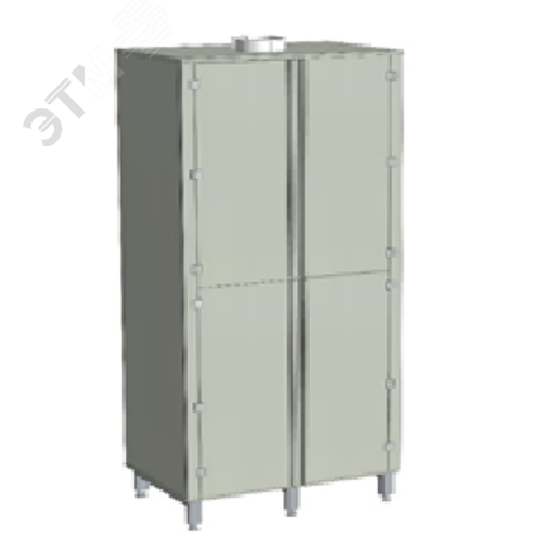 Изображение товара Шкаф для реактивов кислотостойкий полипропиленовый, 900х600х1970 (шт)