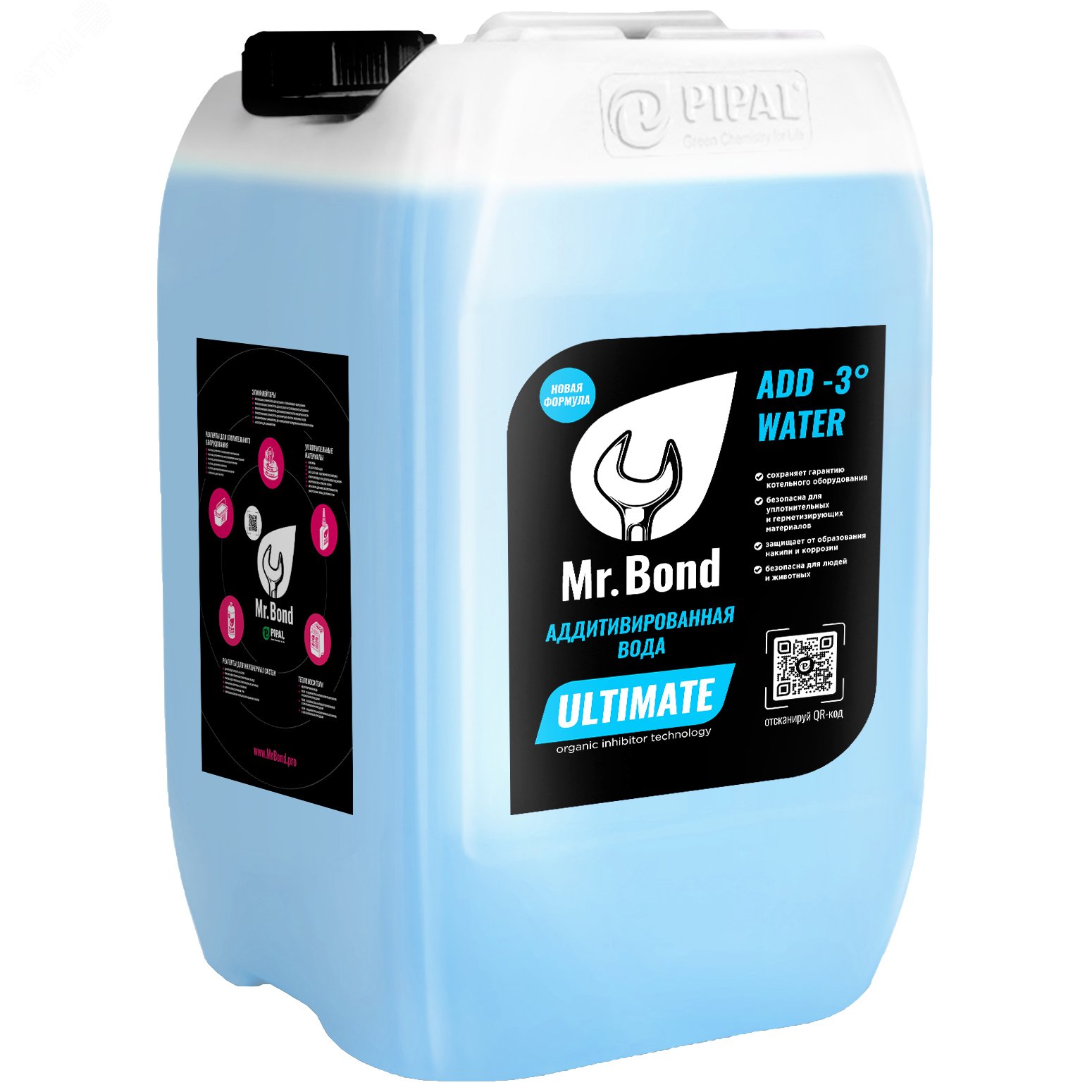 Изображение товара Вода аддитивированная для систем отопления Mr.Bond ADD WATER 20 кг