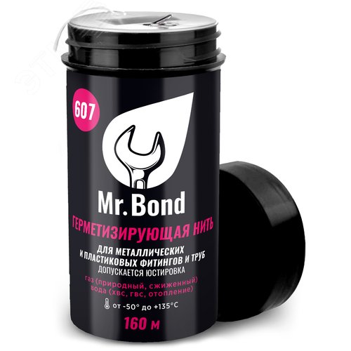 Изображение товара Нить для герметизации резьбы Mr.Bond 607, 160м (шт)
