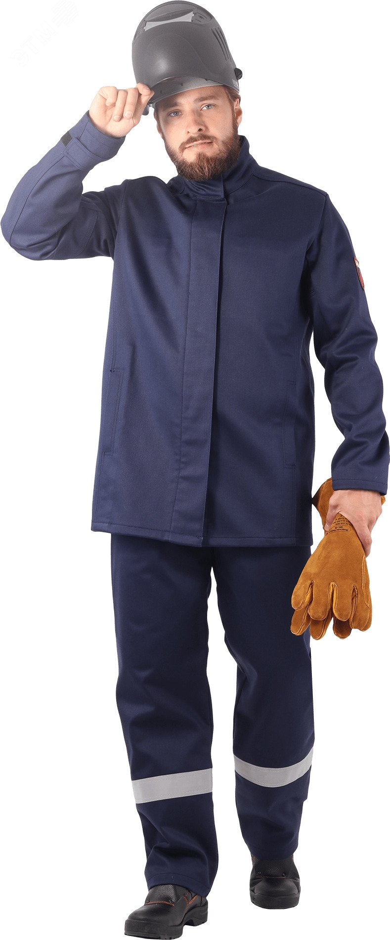 Изображение товара Костюм сварщика ПРОМЕТЕЙ-2 NEW летний, мужской, темно-синий, размер 88-92/158-164