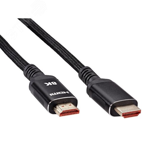 Изображение товара Кабель HDMI v2.1 19M на 19M, 8KX60Hz (Econom), оплетка, 10м. (шт)