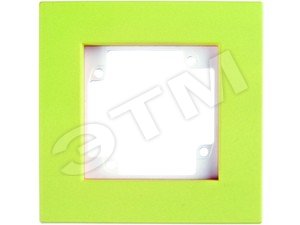 Изображение товара CITY Рамка 1 пост Белая/Фисташковый бархат для оформления интерьера