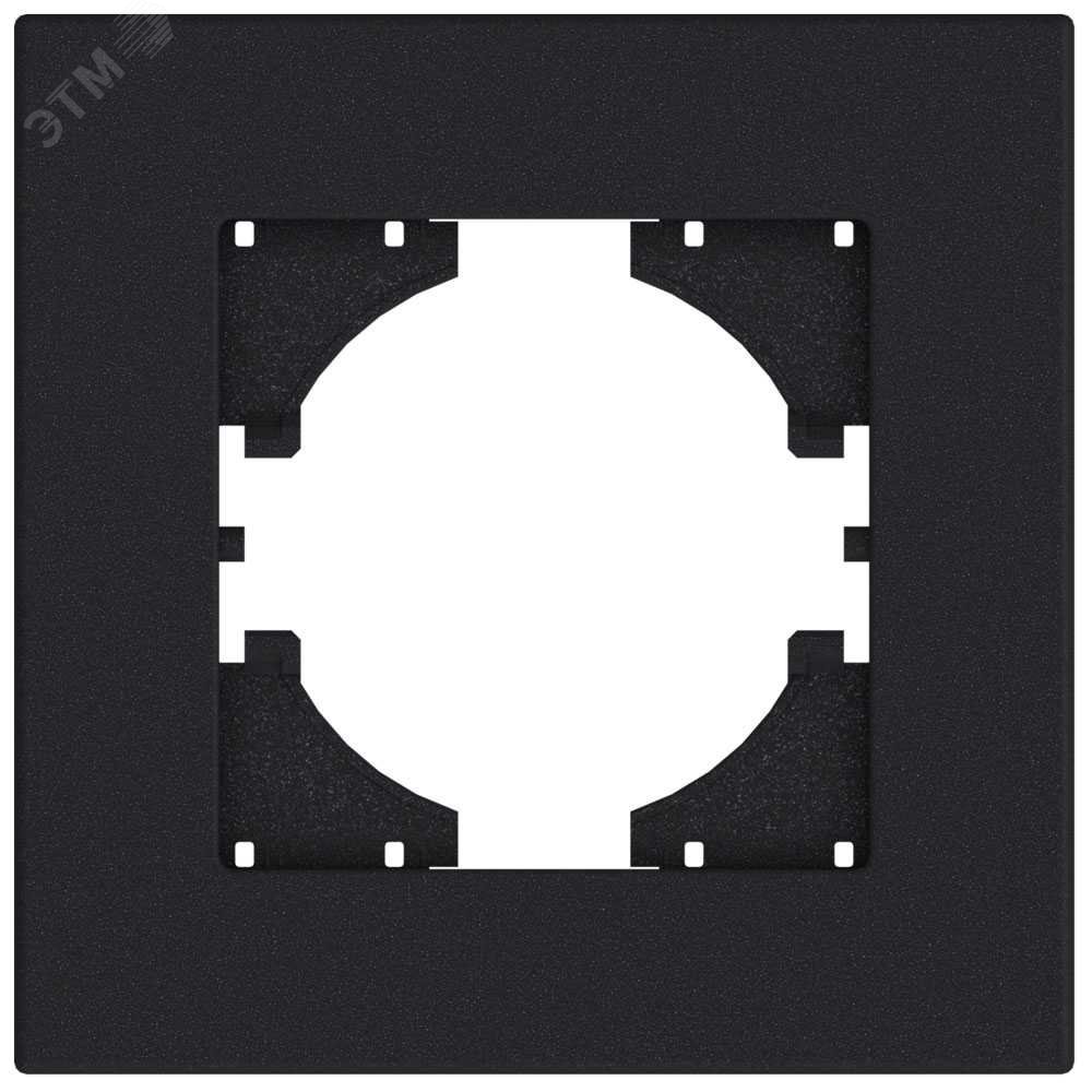 Изображение товара Рамка City 1-местная графитовая для механизма UGRA 51х51 мм
