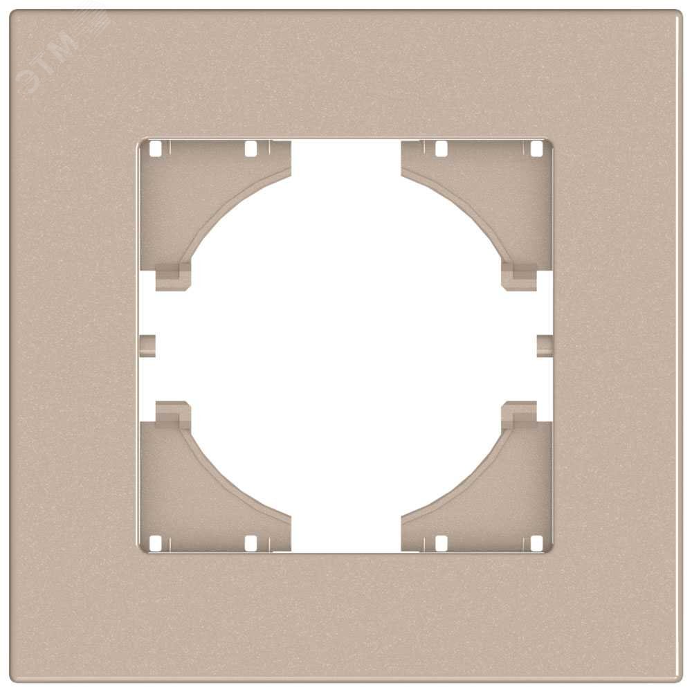 Изображение товара Рамка City 1-местная, цвет шампань от GUSI ELECTRIC